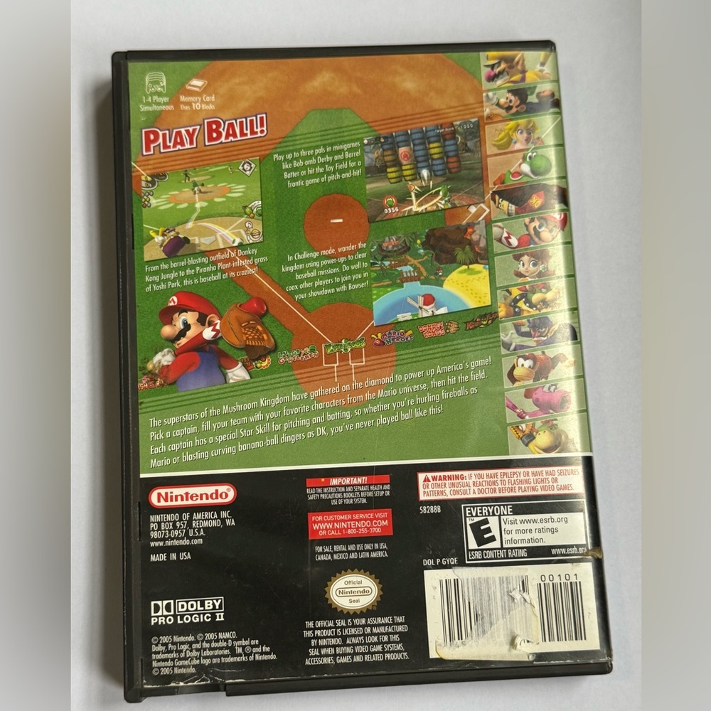 Mario Superstar Baseball Nintendo GameCube / Complete / UNTESTED - Picture 6 of 6